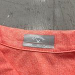 Callaway Women's Opti-Dri Coral Orange 1/4 Zip Golf Polo Shirt Size Large Photo 3