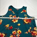 Market & Spruce  Floral Teal Blouse Photo 2