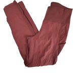 Athleta  Women's Trekkie Hybrid Crop Leggings Burgundy Red Size 8 Tall Tapered Photo 0