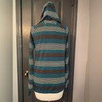 Title Nine  Sunbuster Women’s Striped Hoodie Gorpcore Workout Pullover Photo 1