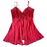 Victoria's Secret Women's S Short Mini Red Nightie Sexy Lingerie Dress Slip On Photo 0