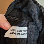 Tribe Azure Fair Trade Hobo Bag Cotton Canvas Large Messenger Shoulder Blue Photo 8