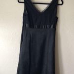 Intuition Little Black V-neck Sleeveless A-line Dress Photo 5