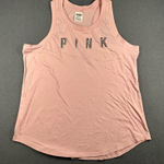 PINK - Victoria's Secret  Tank Top Womens S Sequin Logo Sleeveless Racerback Tank Photo 0