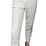 Doncaster Collection Women’s Size 6P White Cotton Eyelet Slim Straight Pants Photo 1