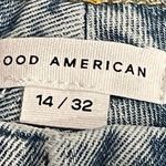 Good American Good 90's Duster Crop Straight Leg Jeans Indigo 101 Size 14/32 Photo 7