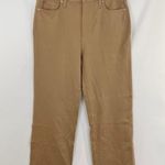 Hudson Jeans New High Rise Crop Straight Leg Knit Jeans Noa Amelia Khaki Size 30 Photo 7