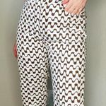 Cotton On  High Rise Super Stretch Straight Leg Wavy Geometric Printed Jeans sz 4 Photo 0