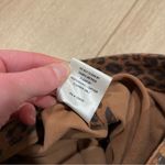 LPA  Leather Suede Leopard Cheetah Button High Waisted Ankle Pant Size M Photo 5