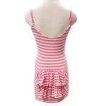 Betsey Johnson Blue Striped Tail Feather Cotton Lycra Dress Pink/White Size M Photo 6