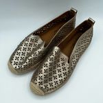 Patricia Nash Elena Gold Metallic Slip On Espadrille Shoes Size 7.5 Photo 2