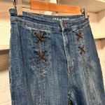Idyllwind Miranda Lambert Jeans Womens Size 8 W x 34 L Flared Blue Denim Lace Up Photo 11