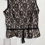 Ultra Dress Black Lace Sleeveless Blouse Sz 14 Photo 2