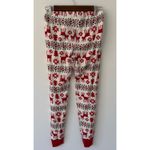Hanna Anderson Dear Deer Christmas Organic Cotton Pajama Set Adult Unisex S White Photo 7