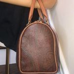 ETRO MILANO Red Paisley Speedy 20 Small Boston Travel Tote Bag Lock and 2 Keys Size 27 Photo 3