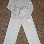 Women’s Oversized Tracksuit AIDANKA Peacheat, Light Blue, Sweatshirt & Pants Blue Size M Photo 0
