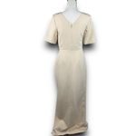 JS Collections  Ashley Draped Column Gown Square Neck Special Event Champagne 4 Photo 2