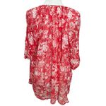Ba&sh  Ulysse Oversized Peasant Blouse Women’s Size Small Rose Red V-Neck Top Photo 4