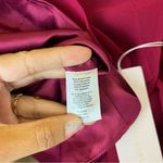 Rachel Parcell  Maroon Ruffle Blouse NWT XS Photo 7