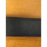 Banana Republic Vtg Y2K Black Leather Belt Sz M/L Oversized Buckle 1990's-Italy Photo 3