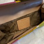 Coach y2k  Vintage 2003 SoHo Striped Suede & Leather Wristlet Wallet Photo 4