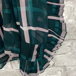 CAbi Cake Ruffle Sheer Long Sleeve Button down Blouse Photo 6