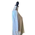 Project Social T  Extra Small White Waffle Knit V Neck T Shirt Photo 4