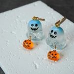 Boutique Ghost and Pumpkin Halloween Earrings Photo 4