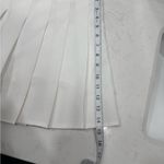 White Pleated Skirt with built in shorts Size M Photo 6