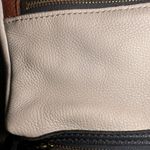 Fossil Erin Leather Colorblock Crossbody Purse Bag Messenger Cream Brown Pockets Photo 6