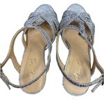 Thalia Sodi EUC  Silver Rhinestone Heels 5M Photo 1