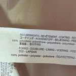 ZARA Basic Beige Faux Leather Vegan Full Zip Ruffle Cropped Blazer Jacket Sz M Photo 3