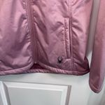 Spyder Hooded Fleece Jacket Women's Medium Pink Full Zip Softshell Cozy Photo 3