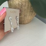 NADRI Cubic Zirconia Teardrop Earrings, BRAND NEW, $90 Silver Photo 6