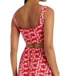 Saloni Multicolor Printed Poplin Cropped Tank Top Women 8 NWT MSRP $201 | 47 Photo 8