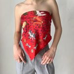 The Vintage Shop Vintage Scarf Top Photo 0