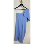 Dress the Population  Tiffany One-Shoulder Midi Dress in Sky Size Medium Photo 5