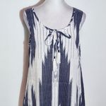 Saint Tropez West St. Tropez West Navy and White Linen Mini Dress Size 2 Navy Linen Dress Photo 3