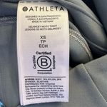 Athleta  Women's Size XS Sage Green Delancey Textured‎ Moto Tight Leggings Photo 4