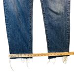 Pilcro The Vintage Straight Jeans Sz 27 Blue High Rise Raw Hem Boho Retro Chic Photo 8