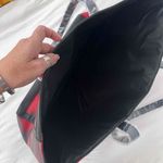 Victoria's Secret NWT Plaid Tote Shoulder Bag Red Black Cambodia Model 11195687 Photo 5