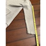 French Connection Ribbed Gray Sweater Neon Threads Accents Size L Oversized Photo 9