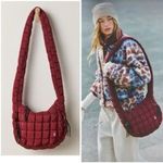 Free People  - BABY CARRYALL SLING BAG QUILTED CROSSBODY NWT IN WINE/BURGUNDY Photo 1