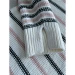 Madewell $98 Cotton Crewneck Sweater Dark Loden Stripe NT643 Size M Photo 9