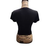 Antistar  Crop Top Womens Size S Black Ribbed Fitted Minimalist‎ Streetwear Photo 2