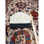 Everest  Designs Hand Knit Wool Beanie Hat Nepal Cream Cable Knit Fleece Lined Wa Photo 4