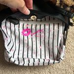 Betsey Johnson Luv Betsey Vegan Leather Small Black Crossbody Bucket Bag Photo 5