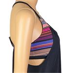 Athleta “Black Multi Blousy Tankini Swim Dress” w/built-in bra. Size 34 B/C. EUC Photo 3
