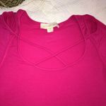 Nicki Minaj  | Hot Pink Top with Cut-Out Bust & Shoulders | Size Small Photo 1