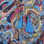 Lucky Brand Lucky Brand Cover-up Dress Poolside Paisley Sheer Tassel Swim Beach Chiffon M/L Photo 6